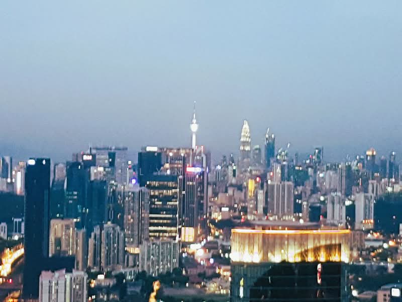 Service Residence for Sale at Vogue Suites One - Lynn SL - Night view from Level 52 - PropertyGuru.com.my