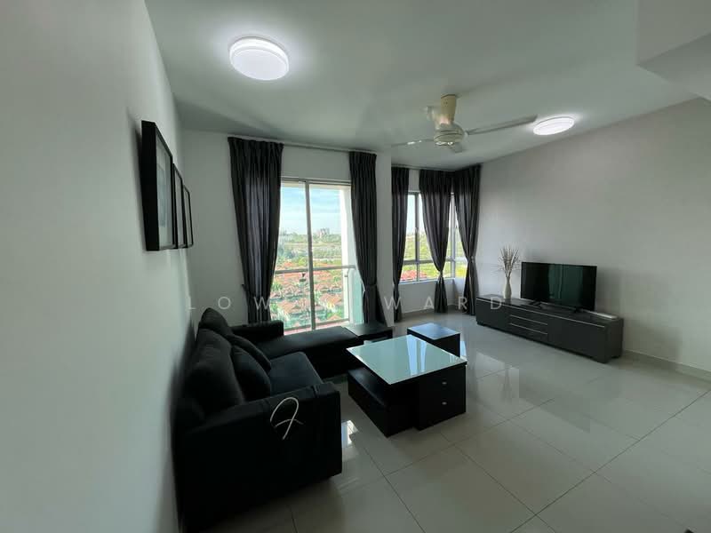 Service Residence for Sale at Solaris Dutamas - Low Edward - Living Room - PropertyGuru.com.my
