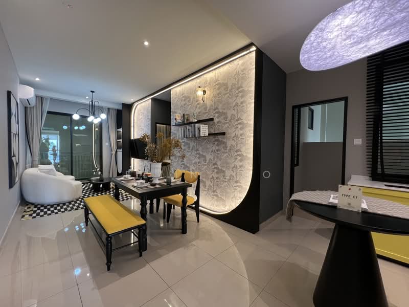 Pangsapuri untuk Dijual di Pinegate Residency Project~Kimlun Land - Eliin Loo - Living Room - PropertyGuru.com.my