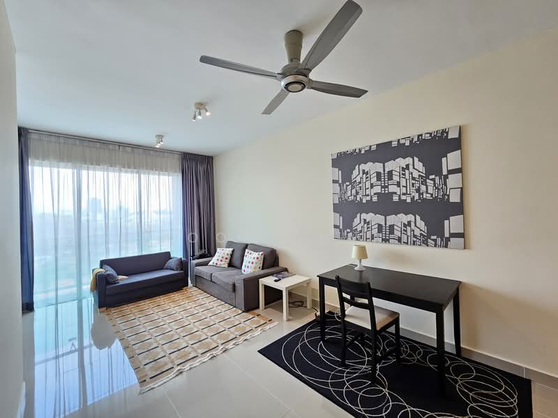 Servis Apartment untuk Dijual di Solaris Dutamas - Moon Chan - Living Room - PropertyGuru.com.my