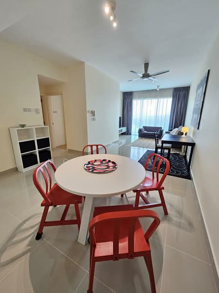 Servis Apartment untuk Dijual di Solaris Dutamas - Moon Chan - Living Room - PropertyGuru.com.my