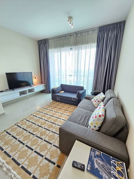 Servis Apartment untuk Dijual di Solaris Dutamas - Moon Chan - Living Room - PropertyGuru.com.my