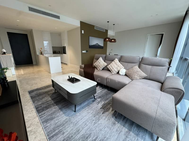 Servis Apartment untuk Disewa di Menara Oxley - David Cheok - Living Room - PropertyGuru.com.my