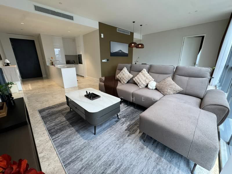 Servis Apartment untuk Disewa di Menara Oxley - David Cheok - Living Room - PropertyGuru.com.my
