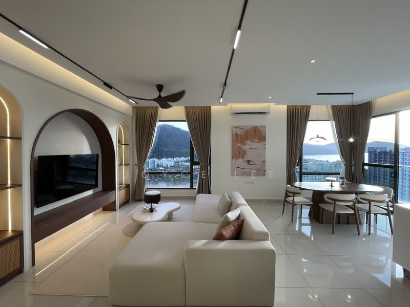 Condominium for Sale at The Marin at Ferringhi - Joyce Lee - Living Room & Dining Room - PropertyGuru.com.my