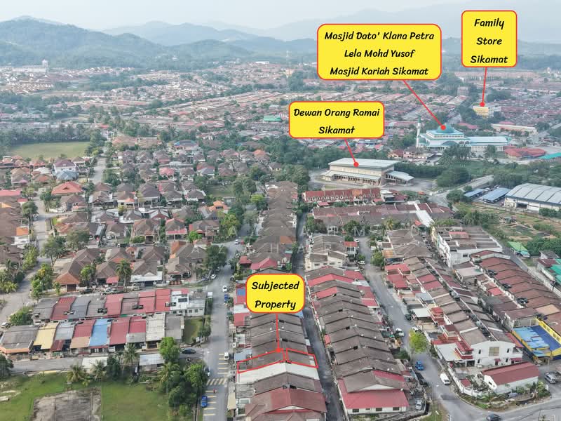Rumah Teres 1 Tingkat untuk Dijual di Taman Sikamat Jaya (Sikamat) - Naufal Ahmad Azahari - Drone view (Right zoom out) - PropertyGuru.com.my