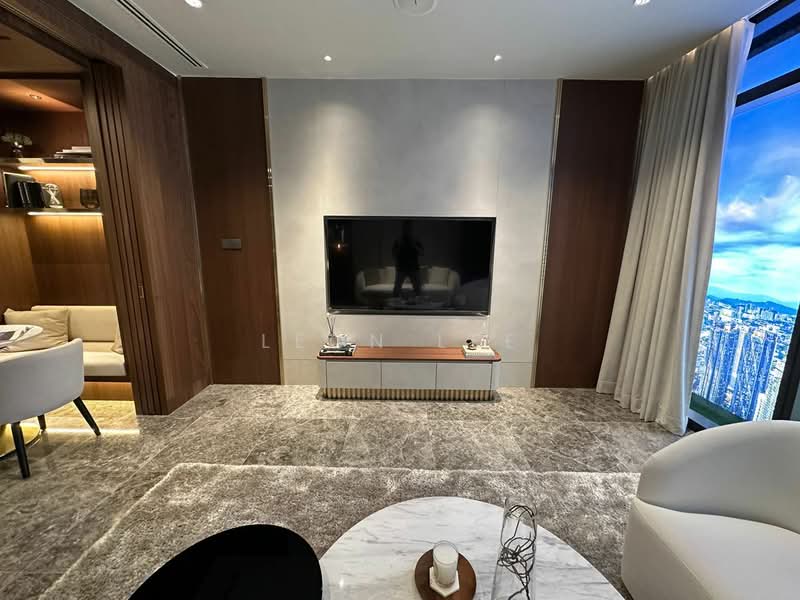 Service Residence for Sale at CloutHaus Residences - Leon Lee - Living Room - PropertyGuru.com.my