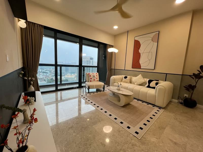 Service Residence for Rent at TRX Residences - Jamie Aw - Living Room - PropertyGuru.com.my