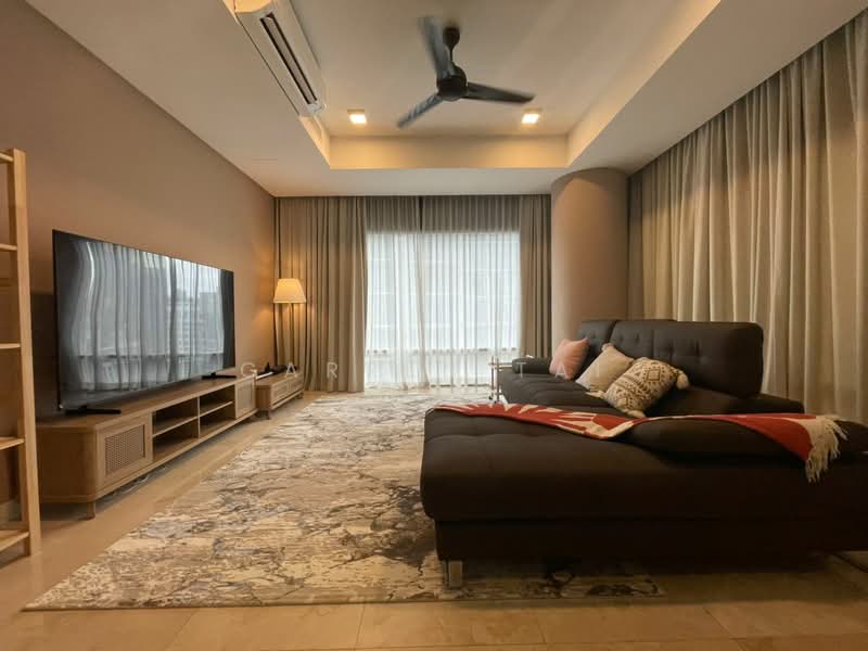 Service Residence for Rent at Pavilion Residences - Carren Tai - Living Room - PropertyGuru.com.my