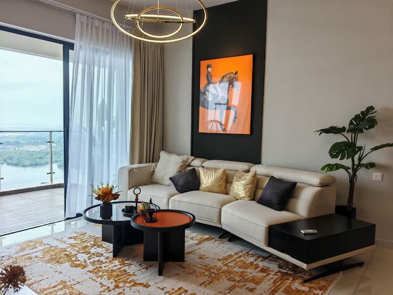 Condominium for Sale at Kings Bay @ Country Garden Danga Bay - Real Chew - Living Room - PropertyGuru.com.my