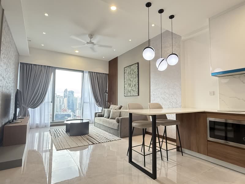 Servis Apartment untuk Disewa di Core Residence @ TRX - Ann . - Living Room - PropertyGuru.com.my