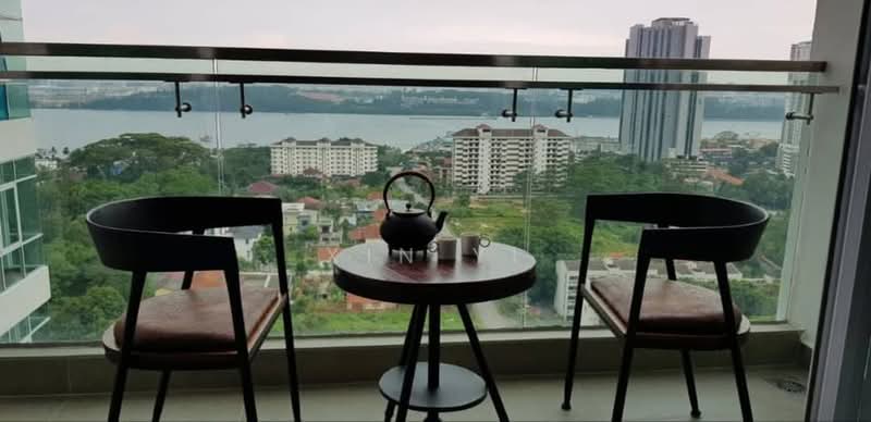 Kediaman Servis untuk Dijual di Paragon Suites @ CIQ - Xin Yi - Balcony - PropertyGuru.com.my