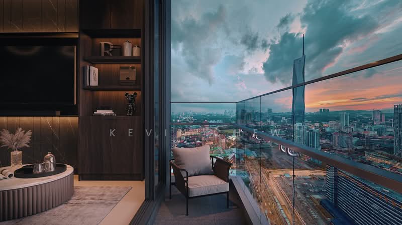 Service Residence for Sale at Times Square 2 - Kevin Chew - Balcony - PropertyGuru.com.my