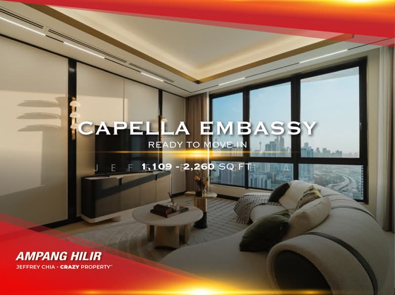 Condominium for Sale at Cappella Embassy - Jeffrey Chia - Living Room - PropertyGuru.com.my