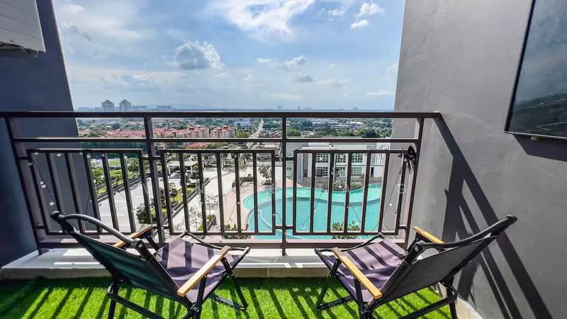 Service Residence for Sale at SKS Habitat - Venice Tang - Balcony - PropertyGuru.com.my