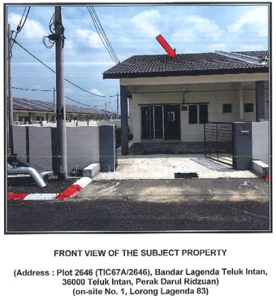 1-storey Terraced House for Sale in Teluk Intan (Perak) - Leslie Low - Exterior - PropertyGuru.com.my