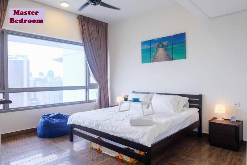 Service Residence for Sale at The Sentral Residences - jaret kok - Master Bedroom - PropertyGuru.com.my