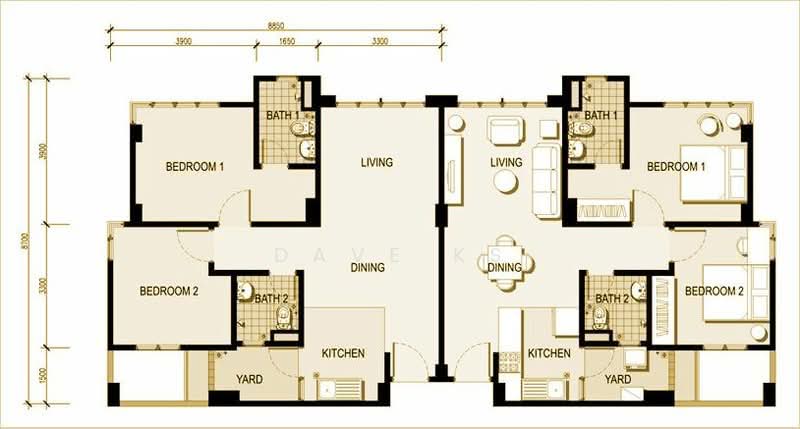 Untuk Disewa Lagoon Suites