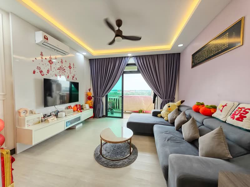 Service Residence for Sale at D'Secret Garden (Pangsapuri Kempas Indah) - Celine Chai - Living Room - PropertyGuru.com.my