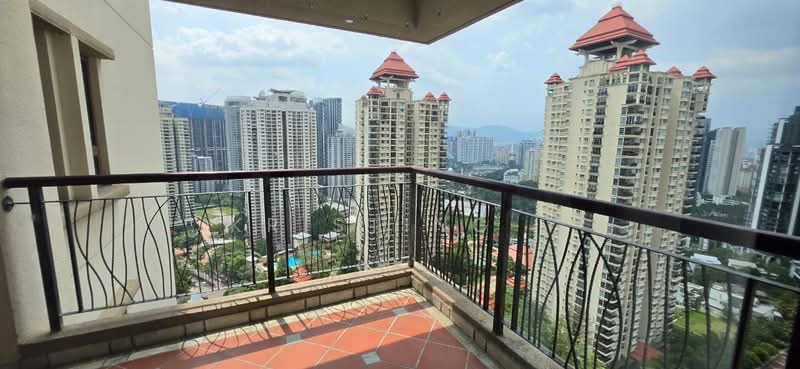 Kondominium untuk Disewa di Mont Kiara Damai Resort Condominium - Kristing . - Balcony - PropertyGuru.com.my
