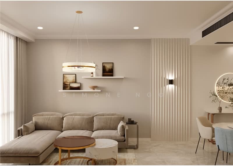 Servis Apartment untuk Disewa di Jewel by Oxley KLCC - Simone Ngo - Living Room - PropertyGuru.com.my