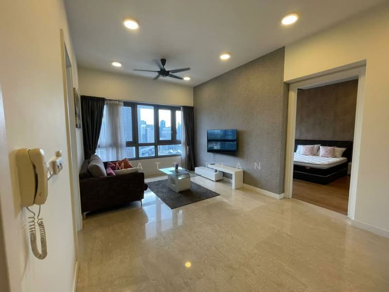 Service Residence for Sale at The Sentral Residences - Matt Tian - Living Room - PropertyGuru.com.my