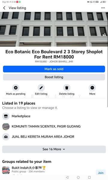Kedai / Pejabat untuk Disewa di Iskandar Puteri (Nusajaya) (Johor) - JB Wendy - Exterior - PropertyGuru.com.my