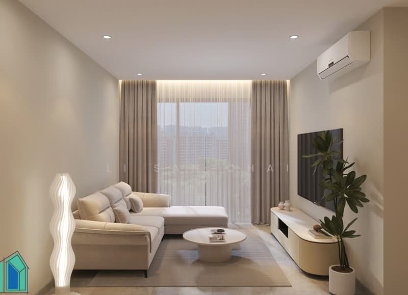 Servis Apartment untuk Disewa di Kensho Residence - Li San Chai - Living Room - PropertyGuru.com.my