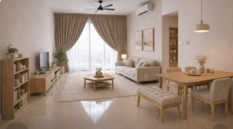 Service Residence for Sale at Hillview @ Senibong Cove - CN Wang - Living Room - PropertyGuru.com.my
