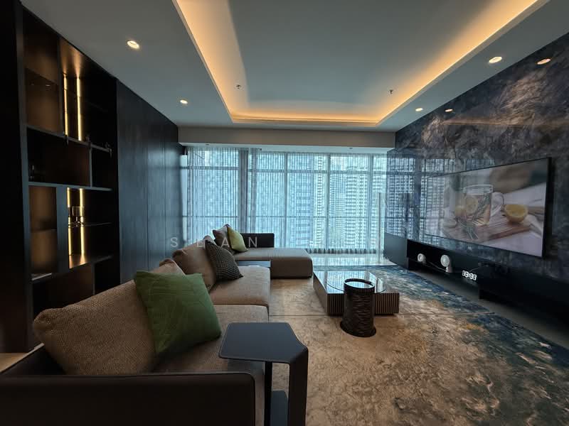 Service Residence for Rent at The Ritz-Carlton Residences - Sean Tiew - Living Room - PropertyGuru.com.my