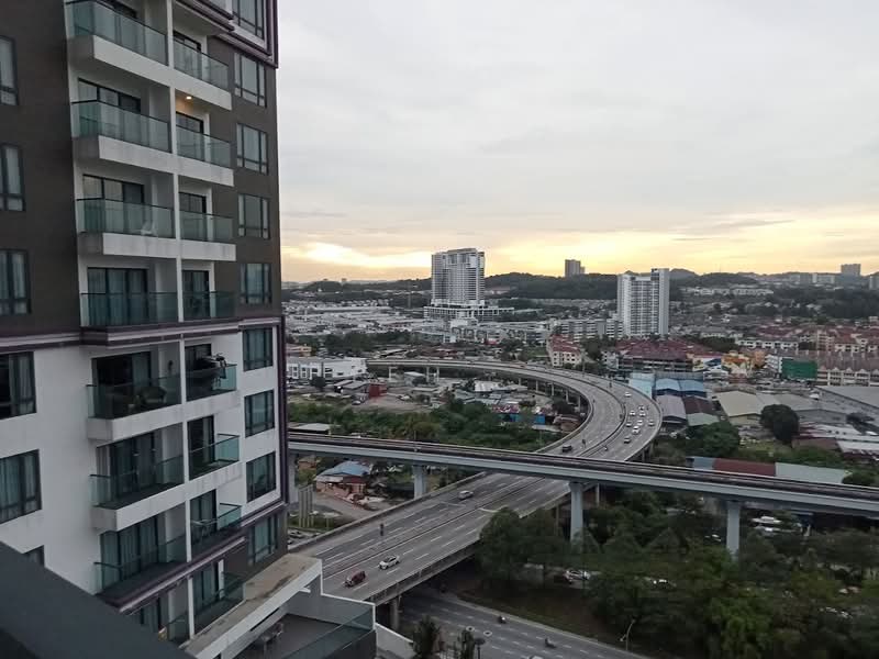 Service Residence for Sale at Service Residence @ Landmark Residence 1 - Teh . - Balcony - PropertyGuru.com.my