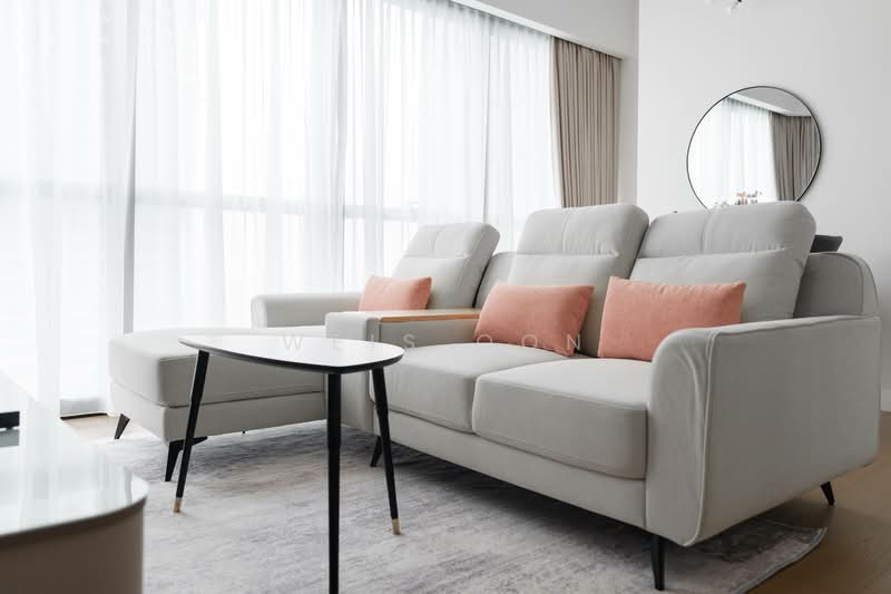 Service Residence for Rent at TRX Residences - Weis Oon - Living Room - PropertyGuru.com.my