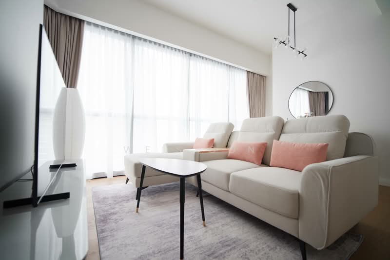 Service Residence for Rent at TRX Residences - Weis Oon - Living Room - PropertyGuru.com.my