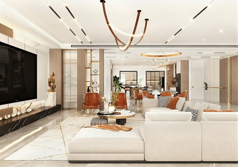 Zero-Lot Bungalow for Sale in Puchong (Selangor) - Zed Lim - Living Room - PropertyGuru.com.my