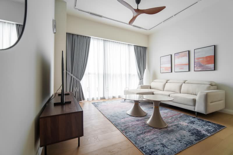 Service Residence for Rent at TRX Residences - Weis Oon - Living Room - PropertyGuru.com.my