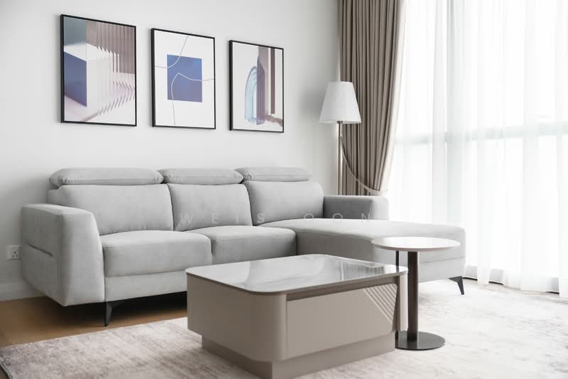 Service Residence for Rent at TRX Residences - Weis Oon - Living Room - PropertyGuru.com.my