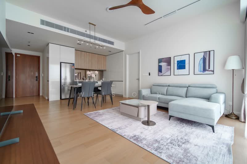 Service Residence for Rent at TRX Residences - Weis Oon - Living Room - PropertyGuru.com.my