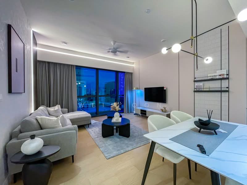 Servis Apartment untuk Disewa di TRX Residences - Weis Oon - Living Room - PropertyGuru.com.my