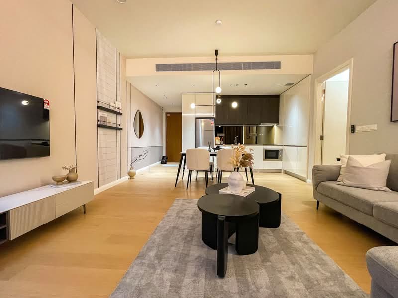Servis Apartment untuk Disewa di TRX Residences - Weis Oon - Living Room - PropertyGuru.com.my