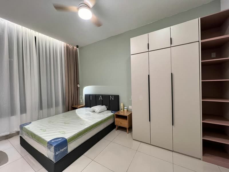 Service Residence for Rent at Twin Tower Residence - Dian JB - Bedroom - PropertyGuru.com.my