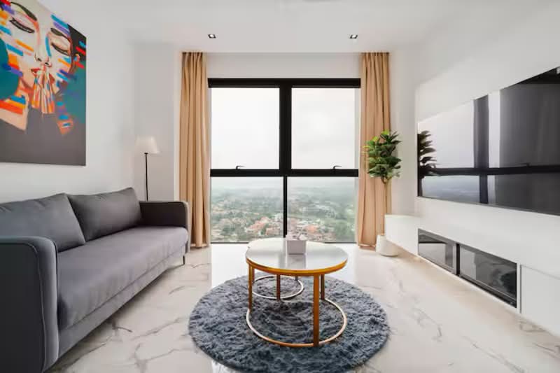 Servis Apartment untuk Dijual di Astetica Residences - YY Teo - Living Room - PropertyGuru.com.my