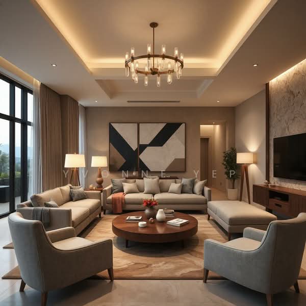 Servis Apartment untuk Dijual di The Queenwoodz @ Bukit Jalil - Yvonne Yep - Living Room - PropertyGuru.com.my