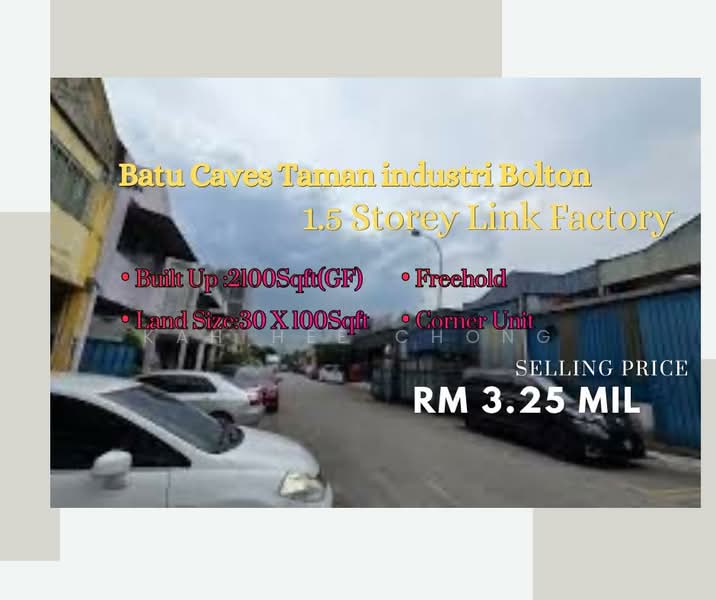 Kilang untuk Dijual di Batu Caves (Selangor) - Kah Hee Chong - PropertyGuru.com.my