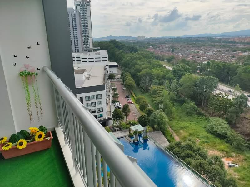 Servis Apartment untuk Disewa di The Sky Executive Suites - Jade Gan - Balcony - PropertyGuru.com.my