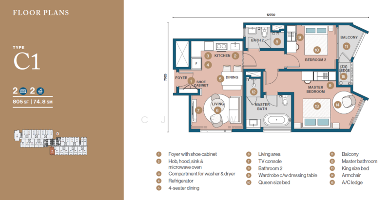 Service Residence for Sale at Clarissa Serviced Suites - CJ Yew - PropertyGuru.com.my