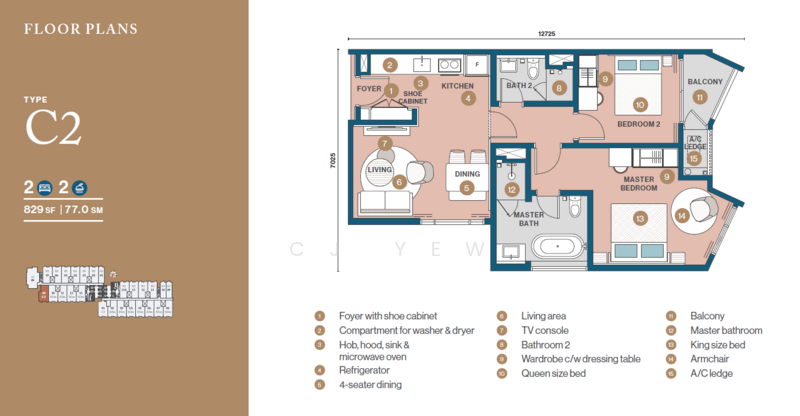 Service Residence for Sale at Clarissa Serviced Suites - CJ Yew - PropertyGuru.com.my