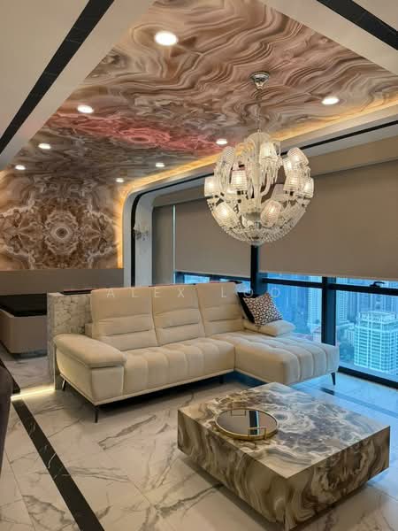Service Residence for Rent at TRX Residences - Alex Loo - Living Room - PropertyGuru.com.my
