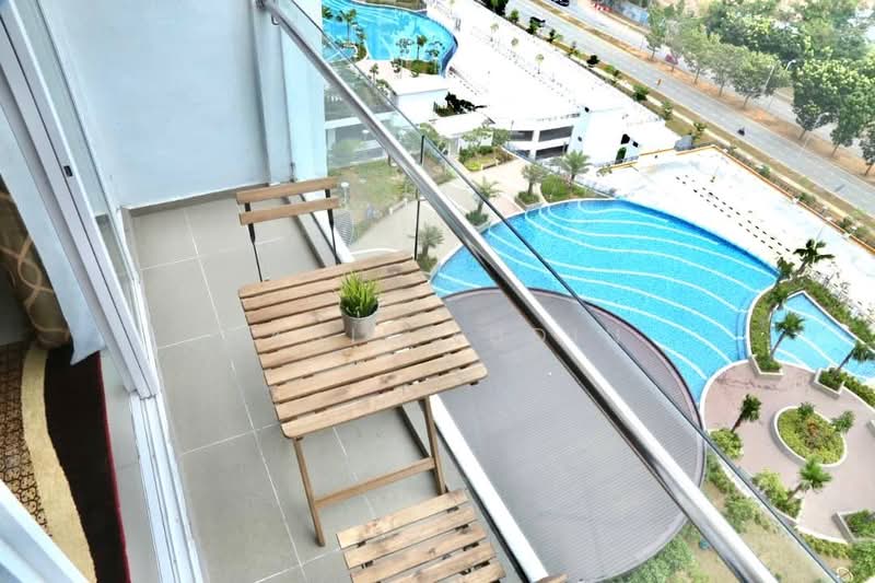 Kondominium untuk Disewa di Dwiputra Residences - Hasif Ludin - Balcony - PropertyGuru.com.my
