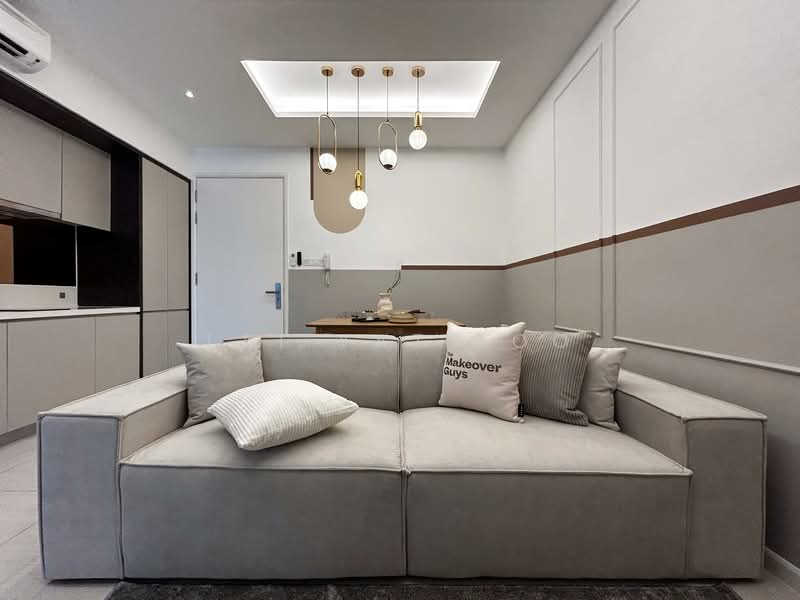 Servis Apartment untuk Disewa di Dorsett Residences Sri Hartamas - Lai Yat Foo - Living Room - PropertyGuru.com.my