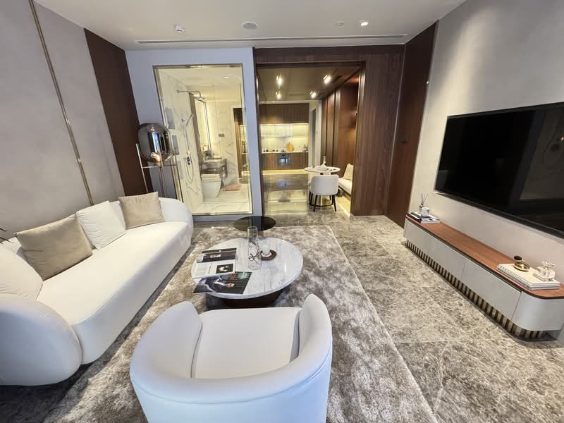 Service Residence for Sale at CloutHaus Residences - Weis Oon - Living Room - PropertyGuru.com.my